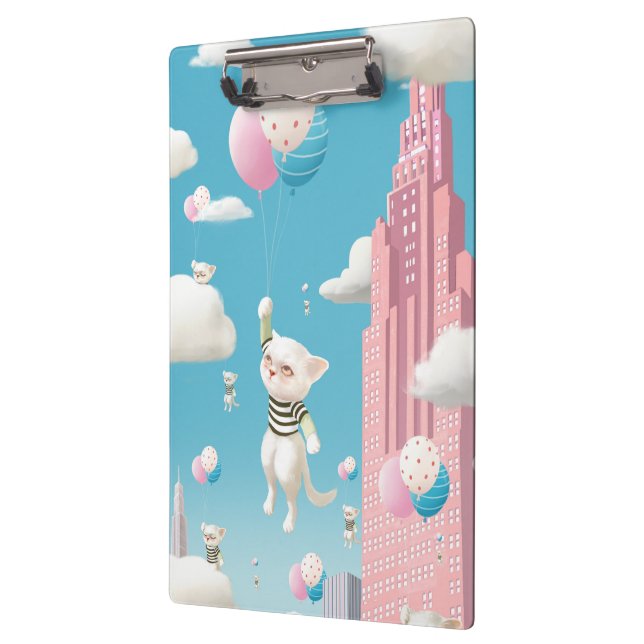 Bao Bao: Skyward Bound Kittens Balloon Fantasy Clipboard (Left)