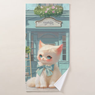Bao Bao: The Vintage Pastry & Sweet Shop Art Bath Towel Set