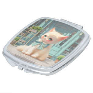 Bao Bao: The Vintage Pastry & Sweet Shop Art Compact Mirror