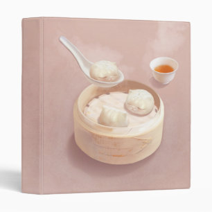 Bao Buddies: Cute Cat Dumplings in Steamer 3 Ring Binder