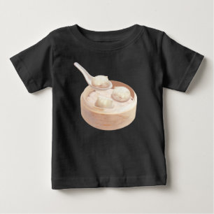 Bao Buddies: Cute Cat Dumplings in Steamer Baby T-Shirt