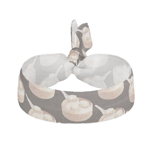 Bao Buddies: Cute Cat Dumplings in Steamer Elastic Hair Tie (Front)