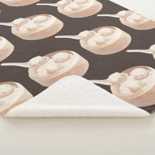 Bao Buddies: Cute Cat Dumplings in Steamer Sherpa Blanket