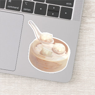 Bao Buddies: Cute Cat Dumplings in Steamer Sticker