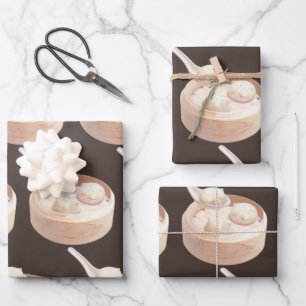 Bao Buddies: Cute Cat Dumplings in Steamer Wrapping Paper Sheets