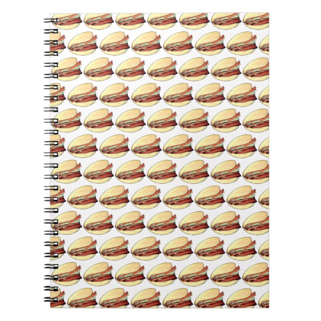 Bao Buns Porkbelly Lotus Bun Chinese Food Print Notebook (Front)