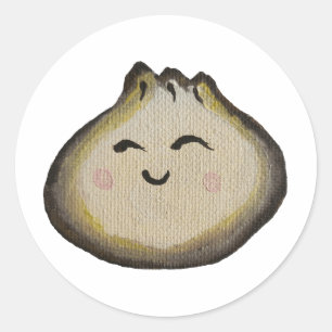 Bao Dumpling Classic Round Sticker