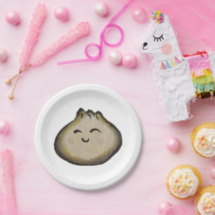Bao Dumpling Paper Plate