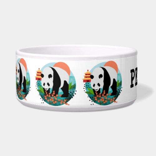 BAO SHI _ Panda CUSTOMIZE PET NAME Bowl