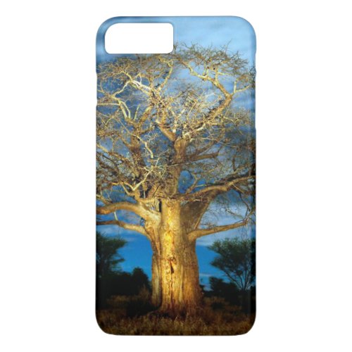 Baobab Adansonia Tree Light Up By The Moon iPhone 8 Plus7 Plus Case