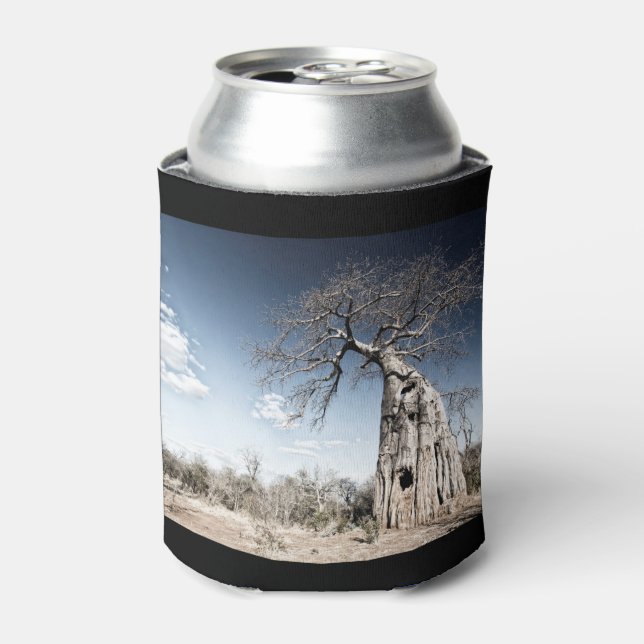 Baobab Tree at Mana Pools National Park, Zimbabwe Can Cooler (Can Front)