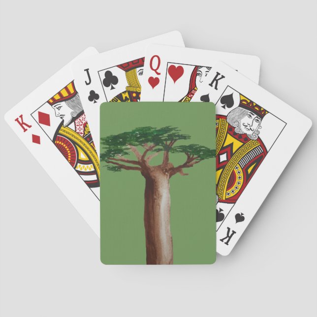 Baobab Tree  Drawing Classic Playing Cards (Back)