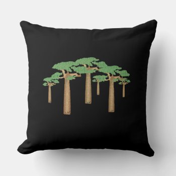 Baobab Trees Throw Pillow by ellejai at Zazzle