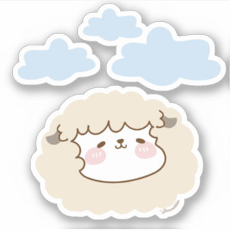 Baobao the Sheep - Cute Die cut stickers