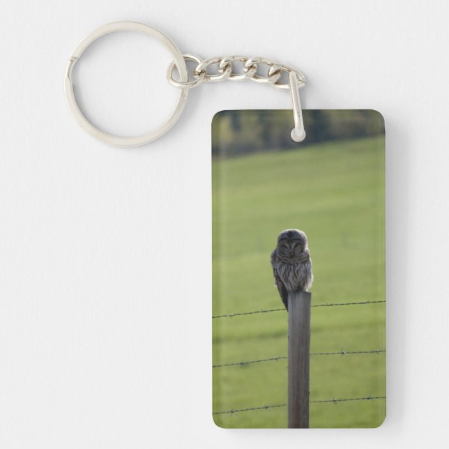 BAOW Barred Owl Keychain (Front)