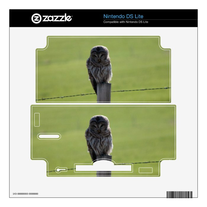 BAOW Barred Owl Nintendo DS Lite Skins