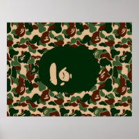 bape Camo monkey hypebeast