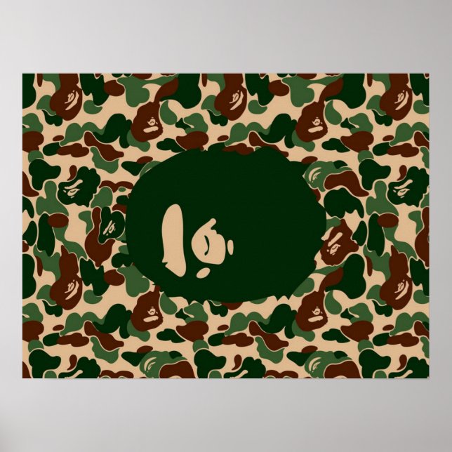 bape Camo monkey hypebeast Poster (Front)