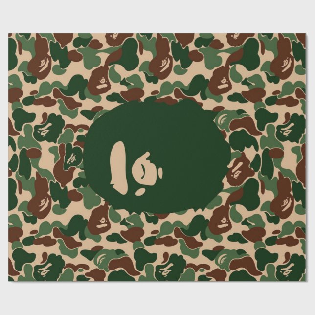 bape Camo monkey hypebeast Wrapping Paper | Zazzle