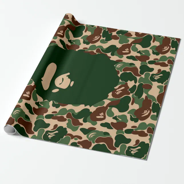 bape Camo monkey hypebeast Wrapping Paper | Zazzle