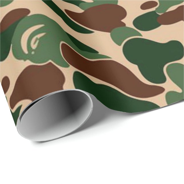bape paper 参考用 bape Camo monkey hypebeast Wrapping Paper | Zazzle