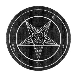 Baphomet 12" Glass Cutting Board