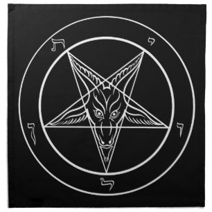 Baphomet 20"x20" Cloth - Set of 4 Napkin