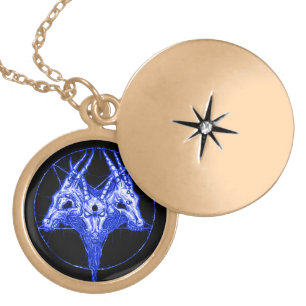 Baphomet Astral Gate Talisman Locket Necklace