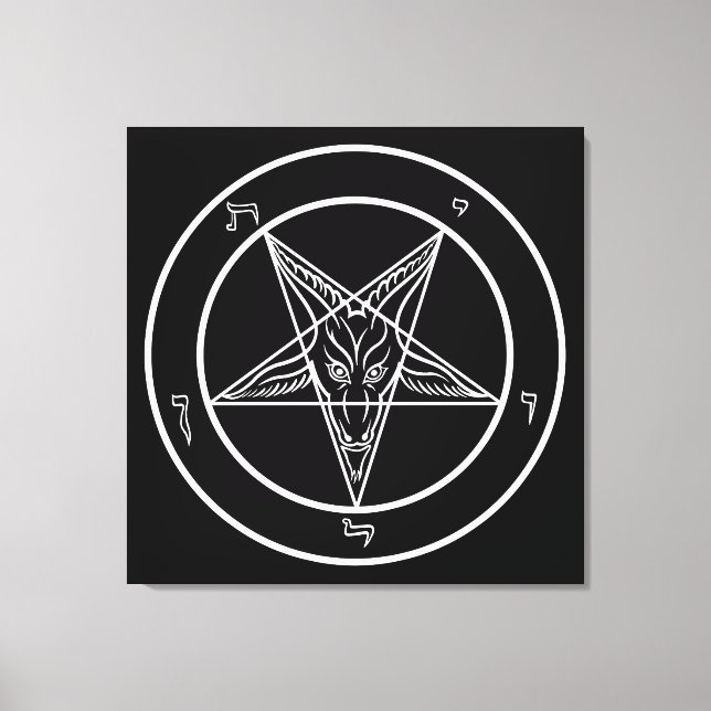 Baphomet BIG 32"x32" Art on Stretched Canvass Canvas Print (Front)