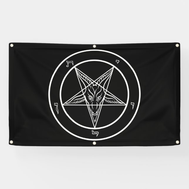 Baphomet Big 3'x5' Outdoor-Quality Banner (Horizontal)