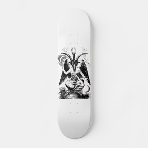 Baphomet _ black print skateboard deck