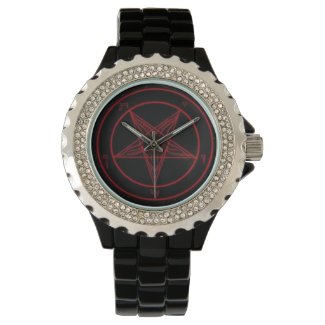 Baphomet Black / Red Wristwatch