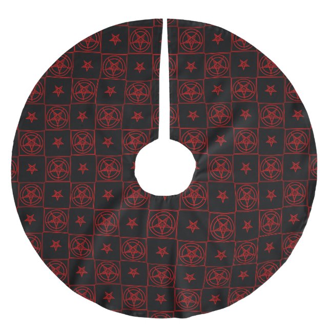 Baphomet Brushed Polyester Tree Skirt (Front)
