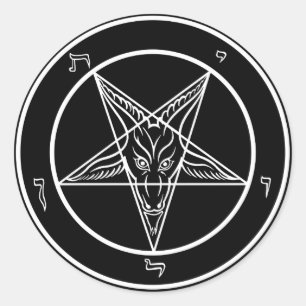 Baphomet Decals Classic Round Sticker