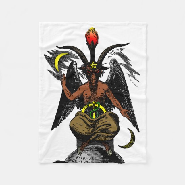 Baphomet Fleece Blanket (Front)