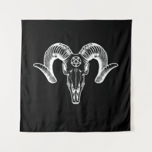 Baphomet Goat Head Tapestry