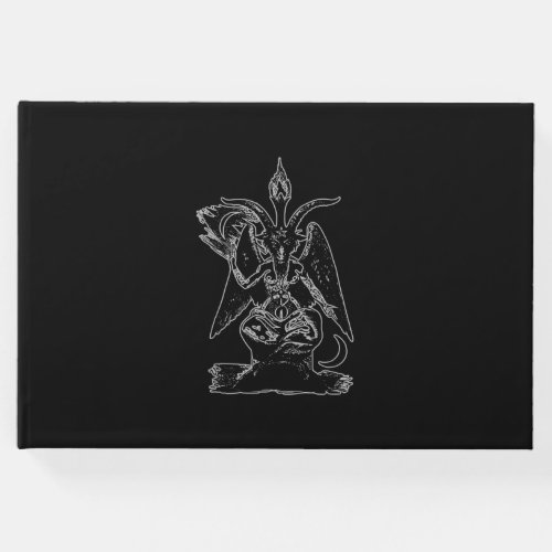 Baphomet Goat Satan Black Magic Lucifer Occult Guest Book