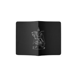 Baphomet Goat Satan Black Magic Lucifer Occult Passport Holder