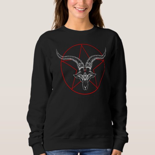 Baphomet Goat Satanic Sweatshirt