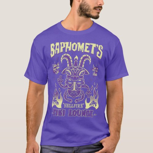 Baphomet  Hellfire Tiki Lounge  Occult  Surfing  T_Shirt