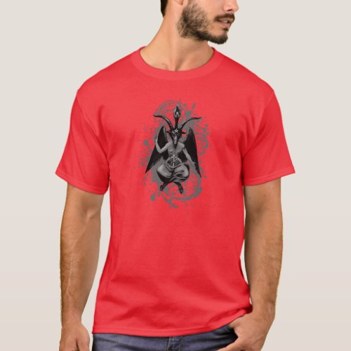 Baphomet horned god of witches and witchcraft T_Shirt