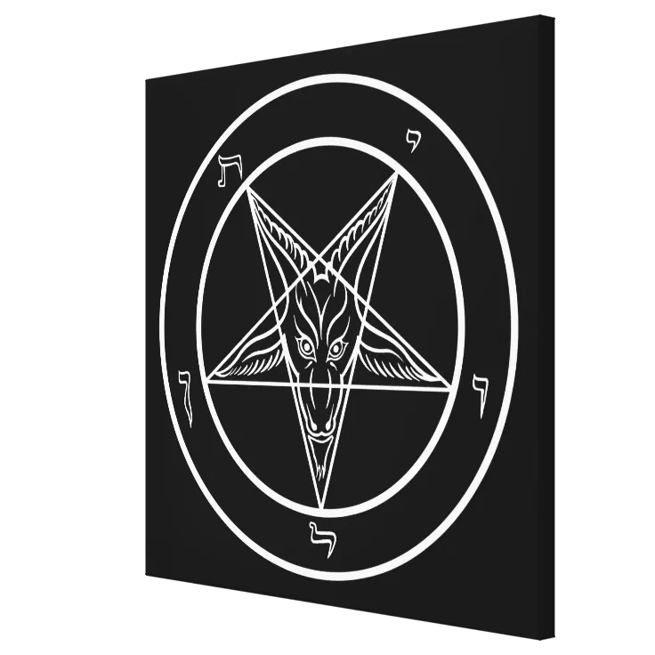 Baphomet HUGE 40"x40" Art on Stretched Canvass Canvas Print | Zazzle