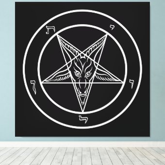 Baphomet HUGE 40"x40" Art on Stretched Canvass Canvas Print | Zazzle