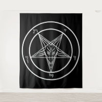 Baphomet HUGE Tapestry 88" x 104"