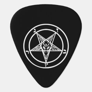 Baphomet Inverted Pentagram Goat Satanic Logo Guitar Pick