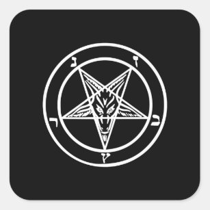 Black/Gray Church of Satan Pagan Goth Witch Baphomet Plush Doll 