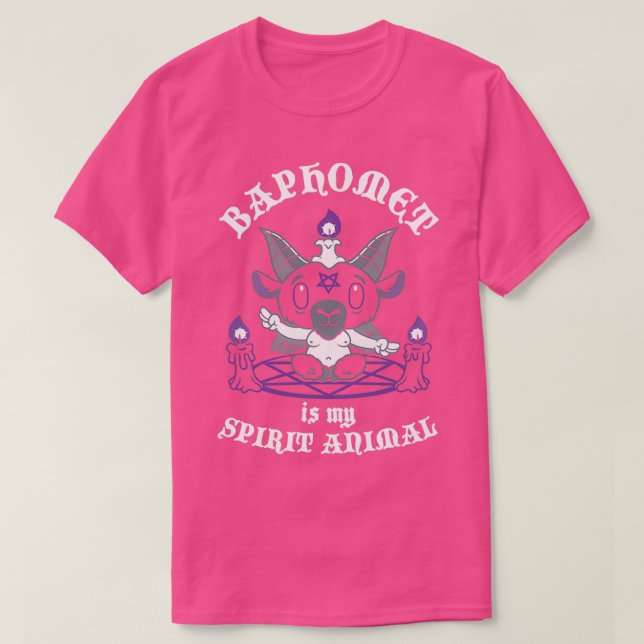 Baphomet is My Spirit Animal  Occult  Creepy Cute  T-Shirt (Design Front)