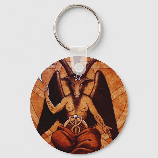 baphomet keychain (Front)