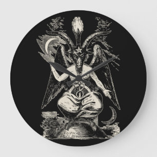 Baphomet Large Clock