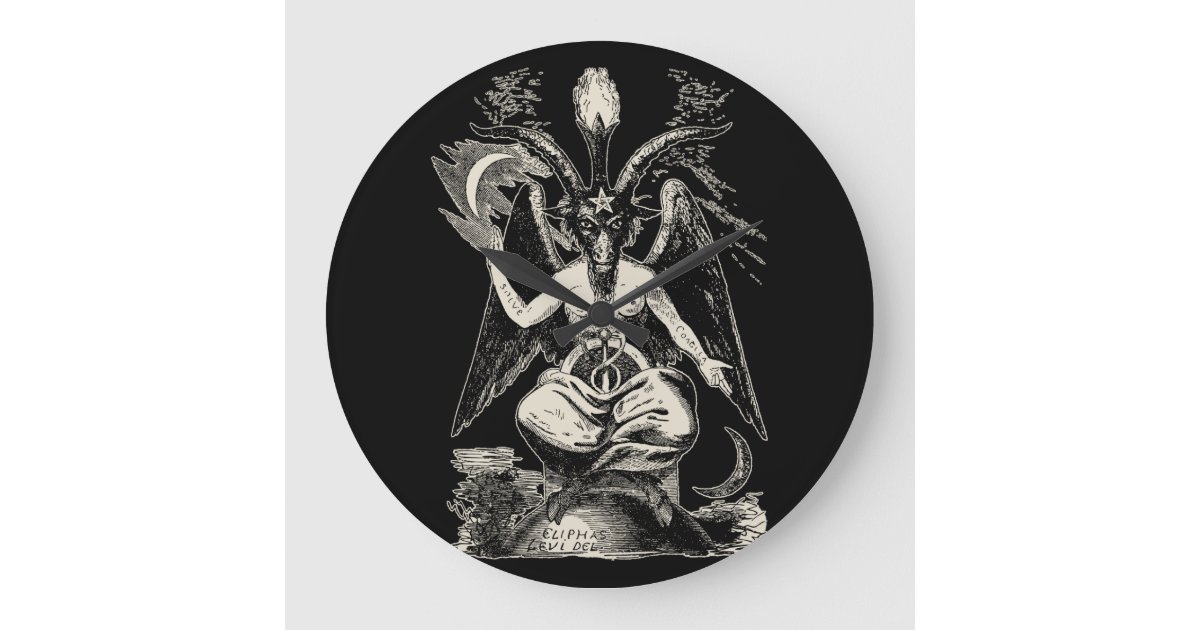 Baphomet Large Clock Zazzle